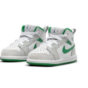 Air Jordan 1 Mid SE Grey Pine Green Shoes Sneakers